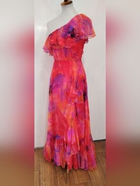 VINTAGE LILLIE RUBIN RUFFLED GOWN